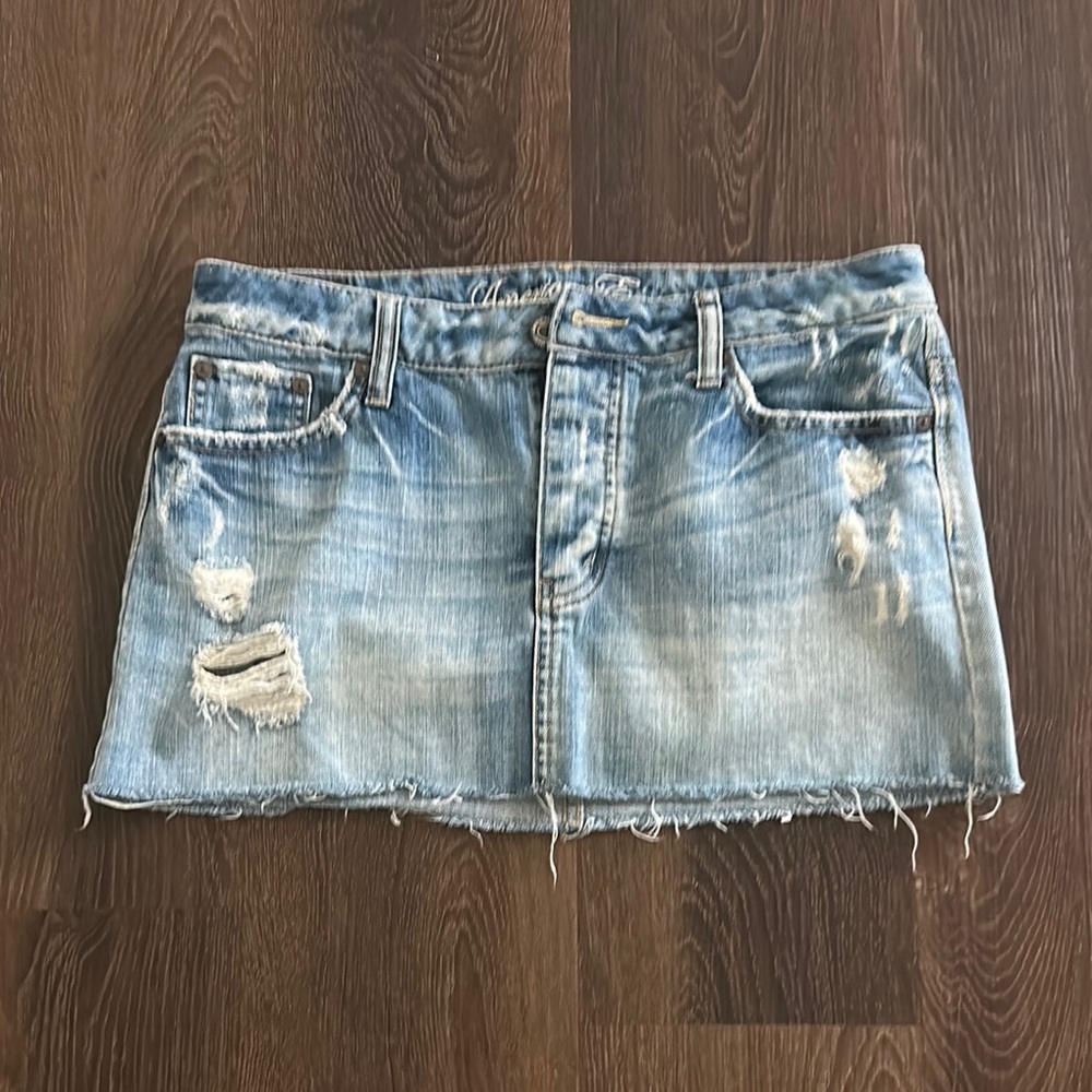 American Eagle Outfitters Blue Mini Skirt Casual